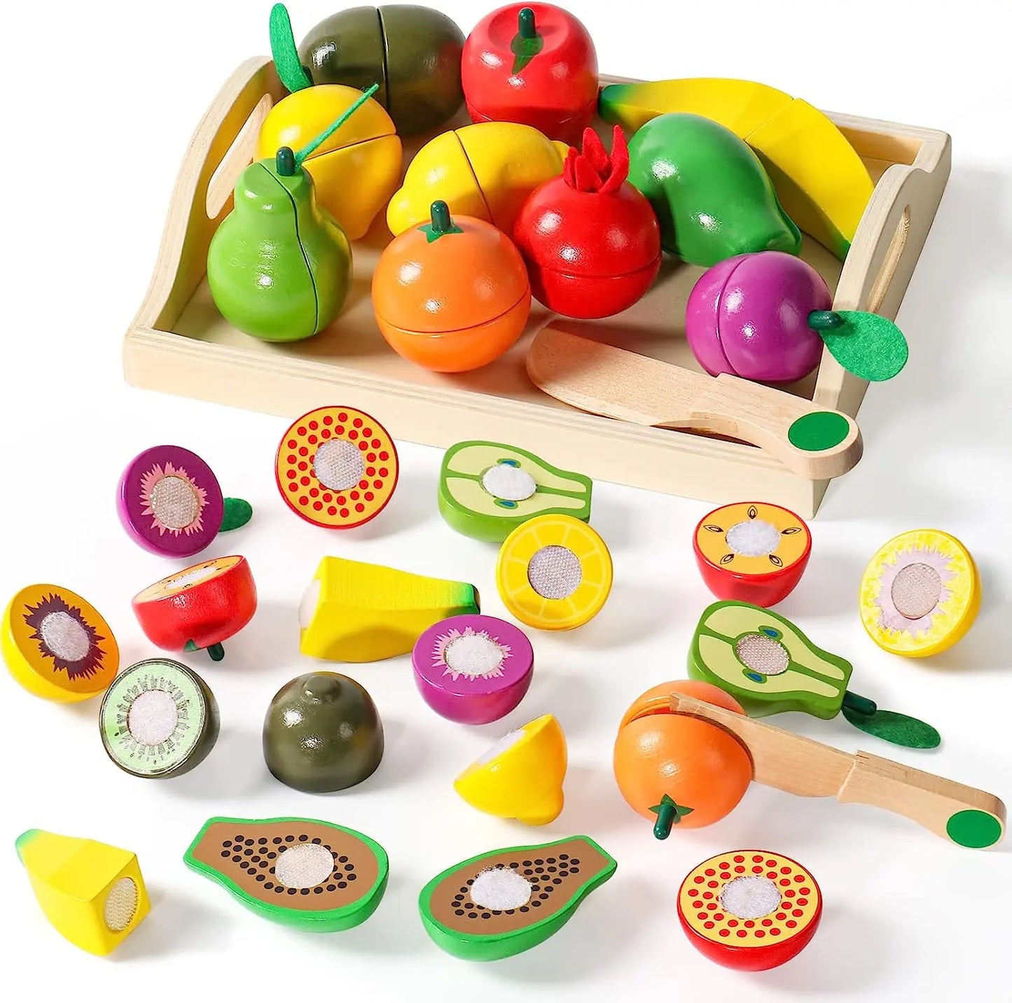 jouet pour enfant 24pcs Nourriture De Coupe DrÎle, Jouets De Fruits Et Légumes, Ensemble De Jouets De Nourriture Semblant, Pour Enfants, Filles Et Garçons, amazon
