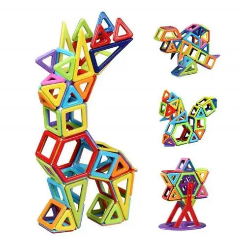 jouet 38Pcs Jeu Bloc de Construction Magnétique Genossen Jouet Enfant Cadeaux D'anniversaire de Noël pour 3 4 5 6 ans Filles Garcons fnac