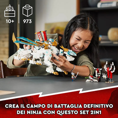 lego 71786 LEGO Ninjago La créature Dragon de glace de Zane lego