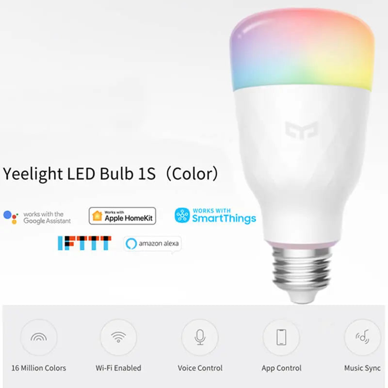 Éclairage intelligent Ampoule de couleur LED intelligente Yeelight 1S rgb Xiaomi