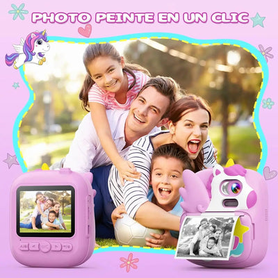 Appareils photo et caméras Appareil Photo Instantané, 2,4" Écran Appareil Photo Numérique avec carte TF 32GB et Papier Photo Tecin.fr