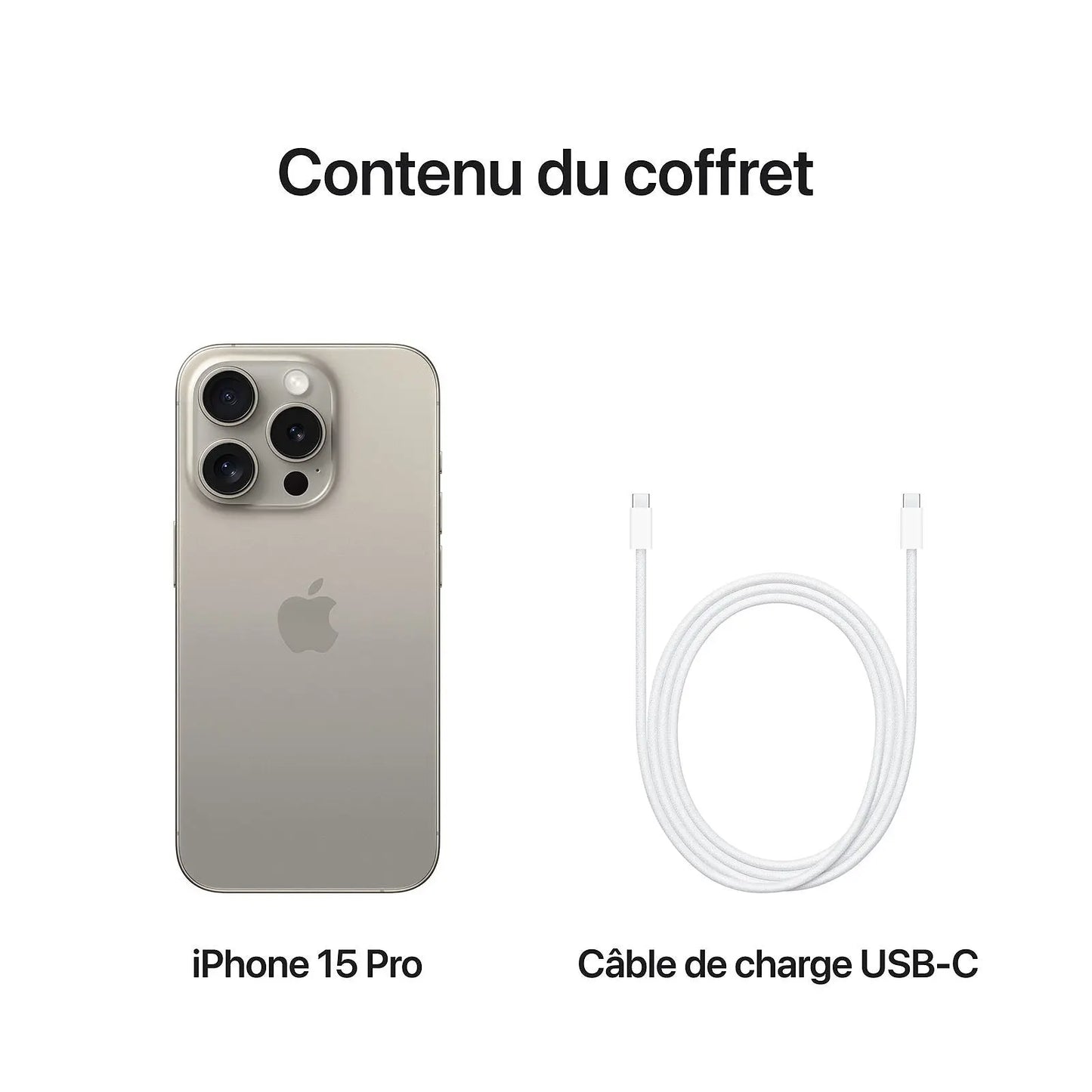 Apple iPhone 15 Pro 6,1" 5G Double SIM 128 Go Natural Titanium APPLE