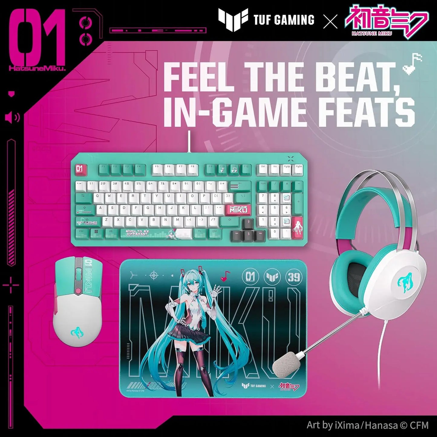 Asus TUF Gaming Mini Wireless Souris Hatsune Miku Edition TECIN HOLDING