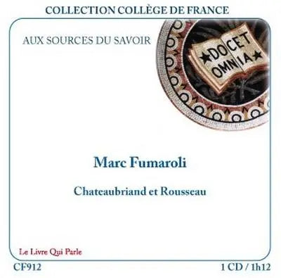 CD Audio Chateaubriand et Rousseau – Livre Audio 1 CD TEKIN.STORE votre plateforme généraliste