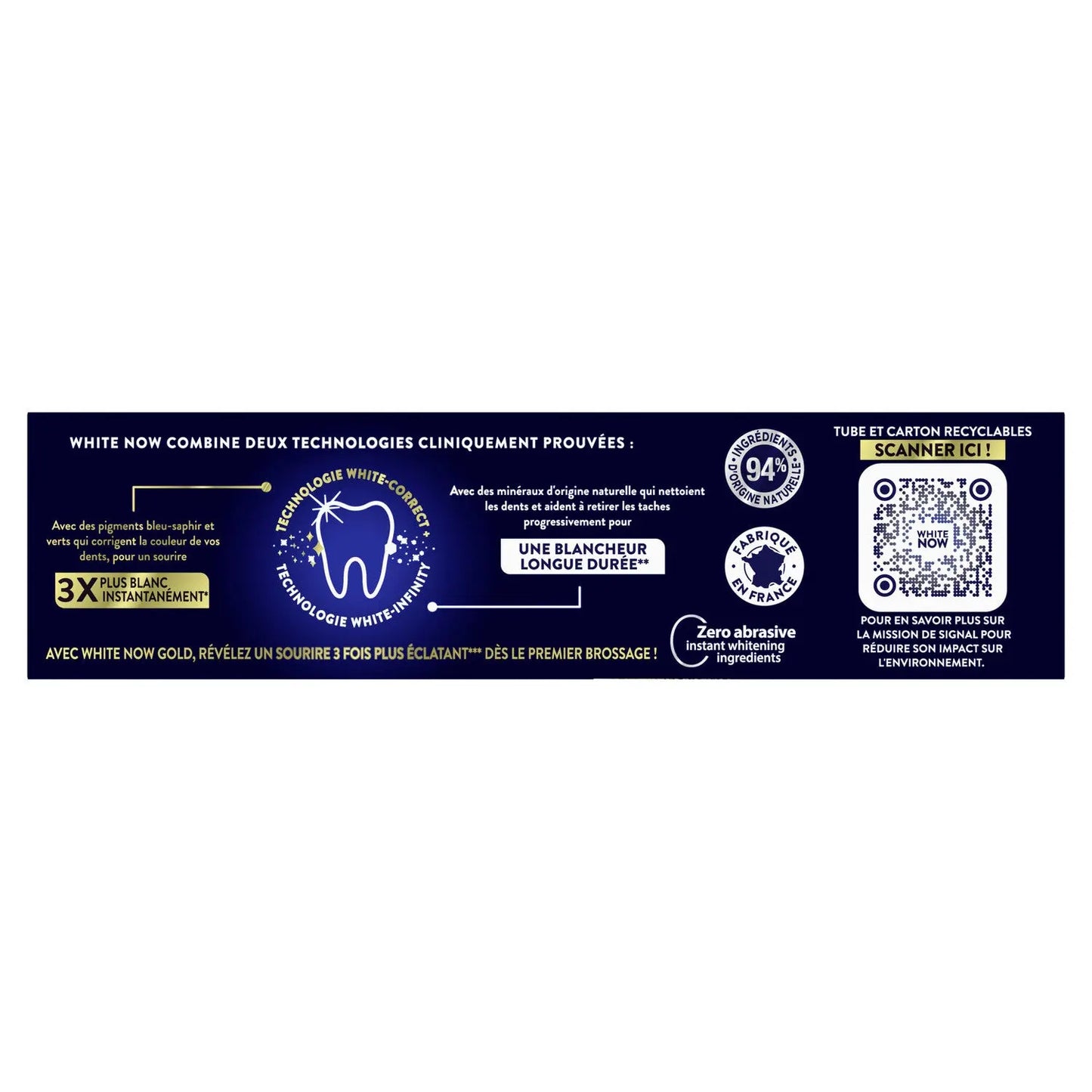 Dentifrice Dentifrice Extra Brillance White Now Gold SIGNAL 8720181327155 Signal