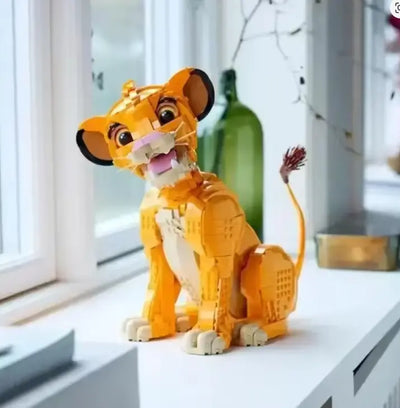 Figurine de construction Figurine Simba à Construire – Le Roi Lion | 27 cm bloc de construction 43247 TEKIN.STORE votre plateforme généraliste