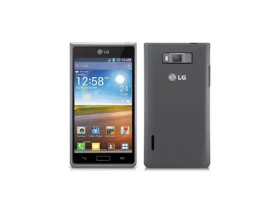 Housse de Protection Semi-Rigide Muvit MINIGEL - Couleur Noire Glossy pour LG Optimus L3 II MUVIT