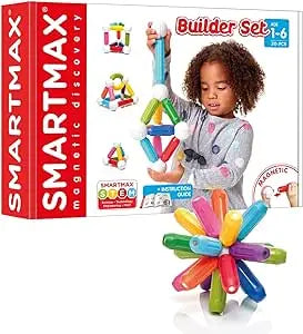 Blocs Magnétiques Kaybolge 30 Pièces – Construction 2D/3D, Couleurs Vives, ABS Alimentaire, Pour Enfants 3-8 Ans, STEM