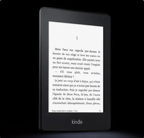 Kindle Paperwhite 6" Wifi noir Tecin.fr
