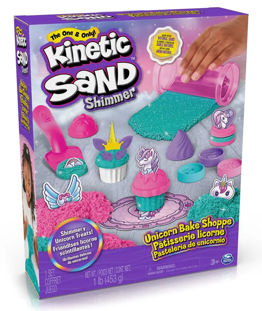 Kinetic Sand Scents, Coffret de 907 g Contenant 4 sachets de Sable aux parfums Biscuit en Folie, Parfum Qui Donne la Banane, Fraîcheur pastèque et Délice mûre et Myrtille