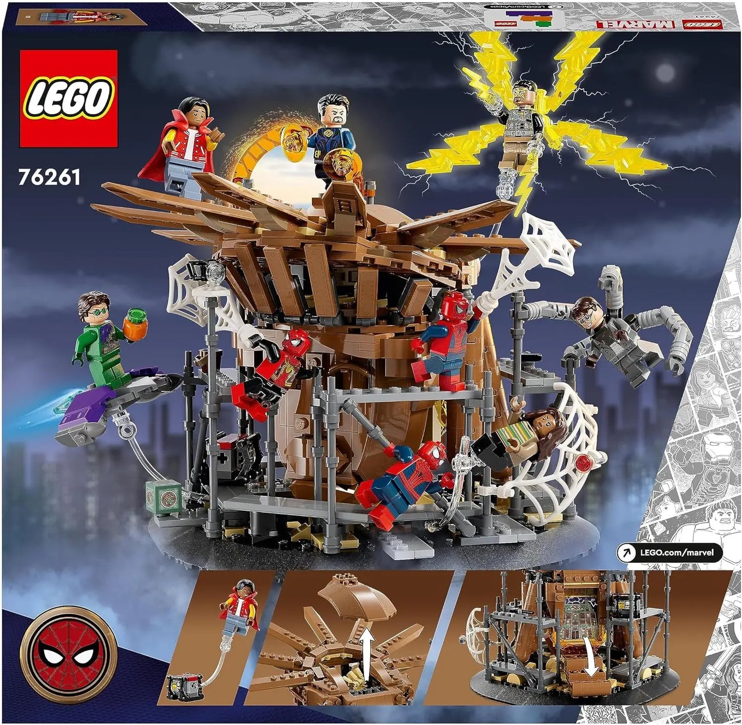 LE COMBAT FINAL DE SPIDER-MAN LEGO 76261 Marvel Le Combat Final de Spider-Man, Recréez la Scène de Spider-Man & 76255 Marvel Le Nouveau Vaisseau des Gardiens Volume 3, Jouet Navette Spatial des Gardiens de la Galaxie TECIN HOLDING