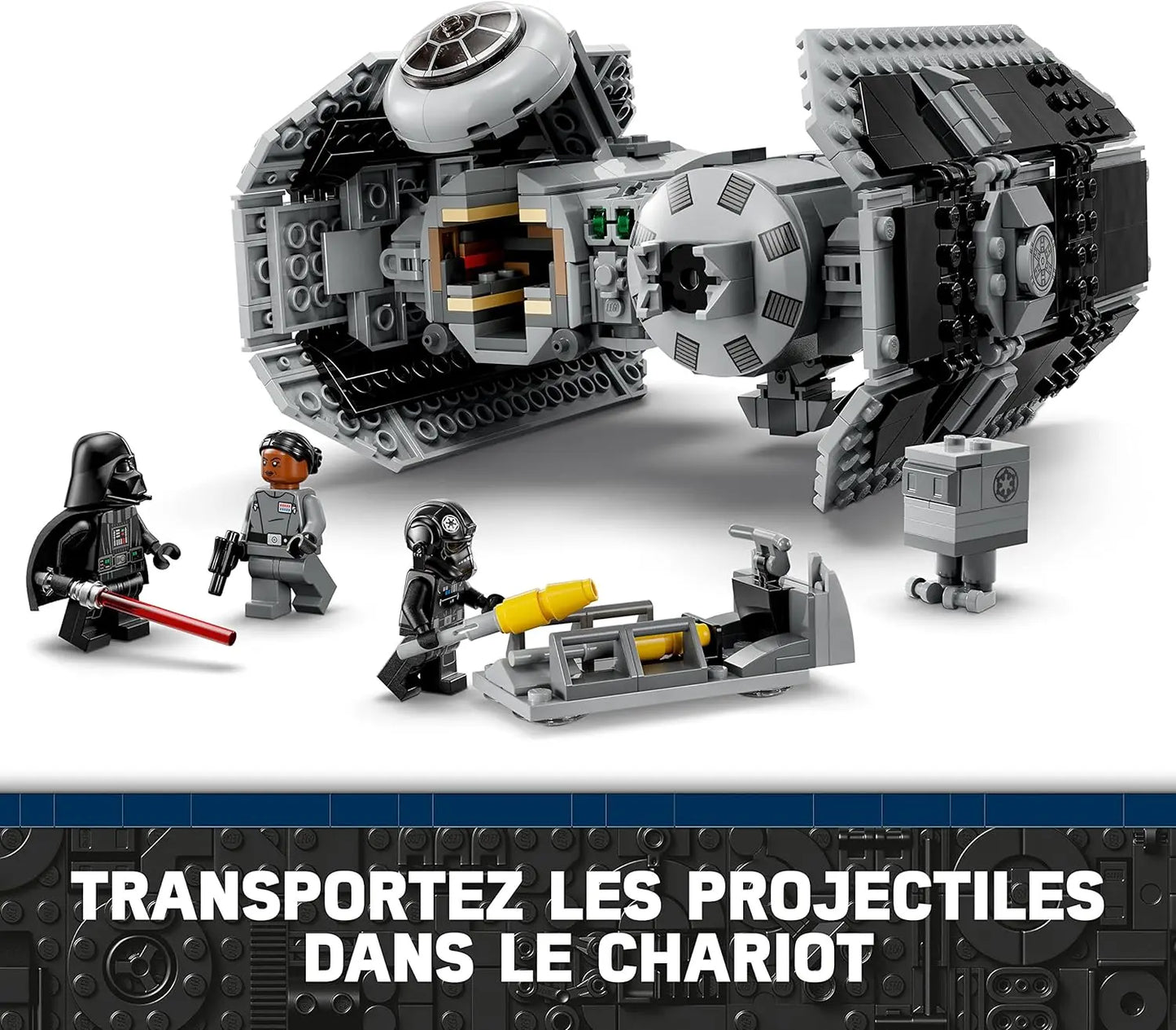 lego LEGO 75347 Star Wars Le Bombardier TIE, Kit de Maquette à Construire, Vaisseau avec Figurine de Droïde Gonk et Minifigurine Dark Vador, 5702017421322 lego