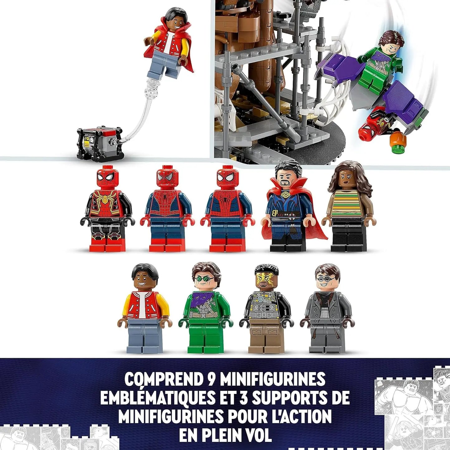 jouet pour enfant LEGO 76261 Marvel Le Combat Final de Spider-Man, Spider-Man : No Way Home avec 3 Peter Parkers, Bouffon Vert, Electro lego