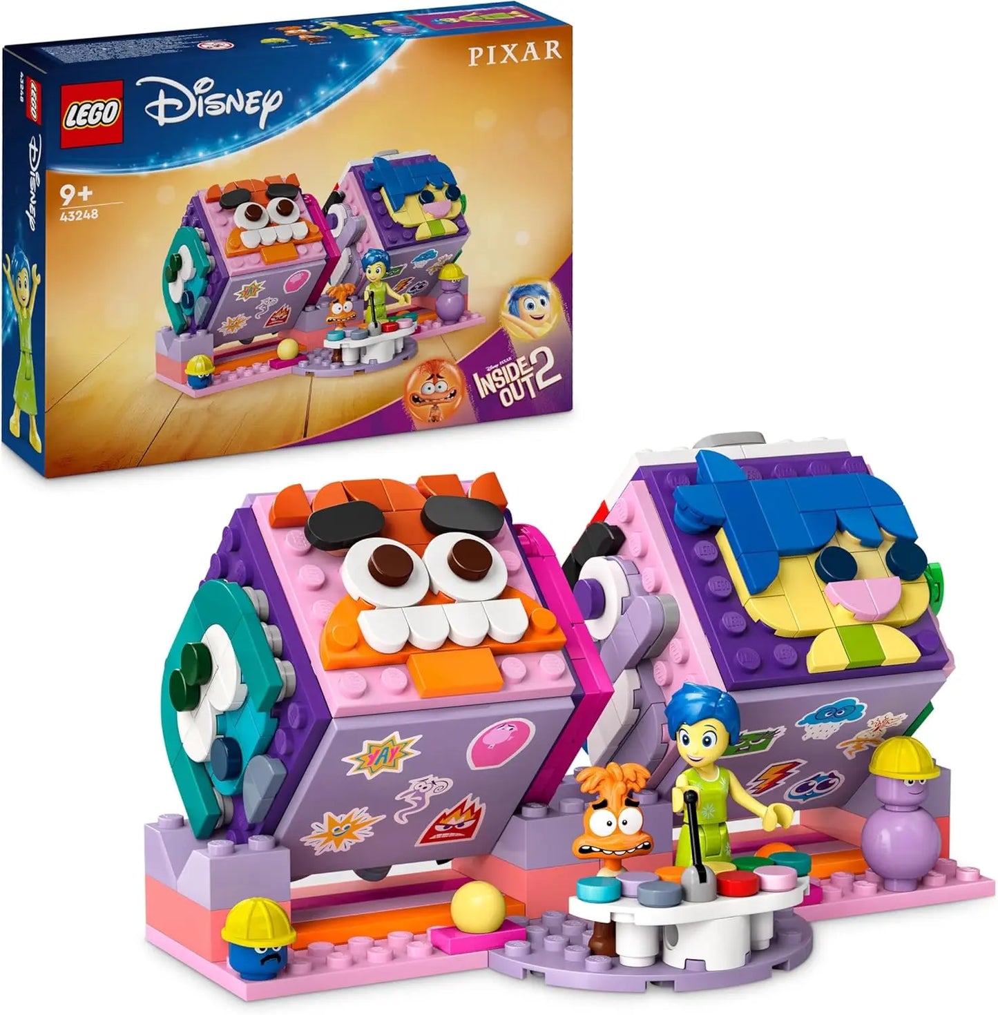 Jeux & Jouets LEGO Disney Pixar 43248 — Les Cubes des Émotions Vice-Versa 2 LEGO