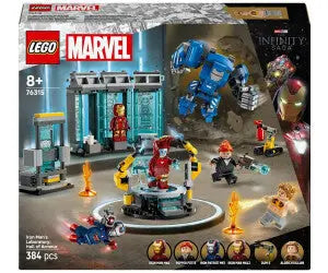 Jeu de construction LEGO MARVEL 76315 - Le Laboratoire d'Iron Man : La Salle des Armures LEGO