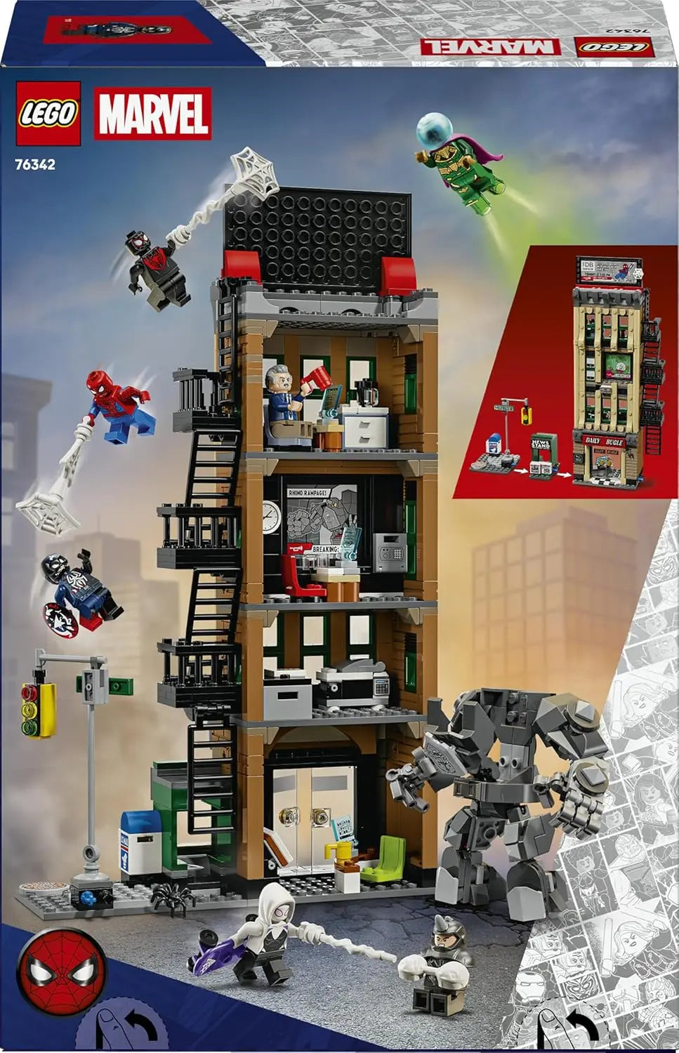 Jeu de construction LEGO Marvel 76342 – Spider-Man contre Mystério : le Daily Bugle LEGO