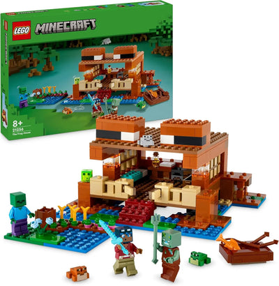 Jouets LEGO Minecraft La Maison de la Grenouille - Set de Construction avec Bateau LEGO