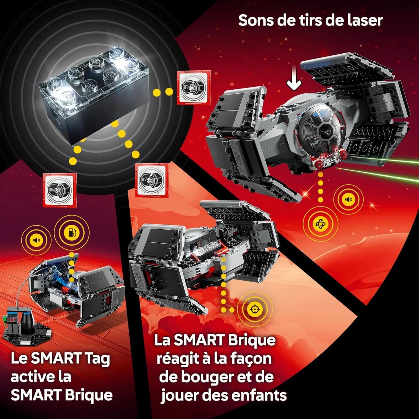 Jeu de construction LEGO Star Wars 75421 – TIE Fighter de Dark Vador SMART Play 5702017817682 LEGO