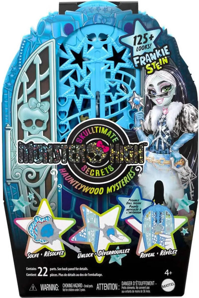 Jouets & Jeux Monster High Monstrueux Secrets Frankie Stein Coffret Énigmes à Hauntlywood avec poupée, Dressing et Plus de 19 Surprises Glamour, Dont des vêtements pour poupée, JBG81 Mattel