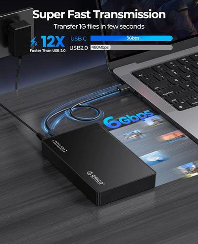 ORICO 3588C3 transfert super rapide 6 Gbps USB-C 12x plus rapide que USB 2.0