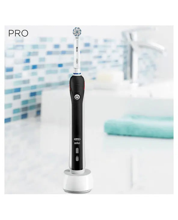 Hygiène personnelle Oral-B PRO 2 2000S Sensi Ultrathin Adulte Brosse à dents rotative oscillante Noir, Blanc 4210201178712 Oral-B