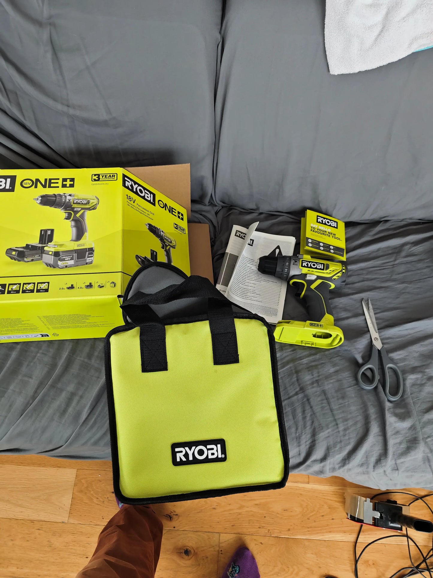 disqueuse Perceuse-visseuse à percussion RYOBI - R18PD2-242S - 18V One+ // pas de batterie 4892210204820 ryobi