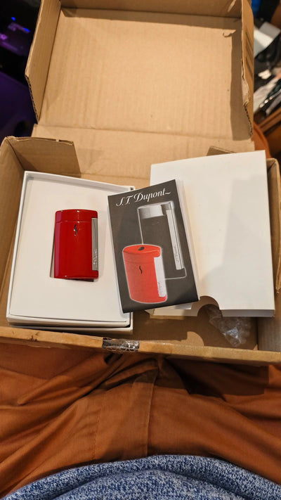 briquet S.t.dupont Minijet Briquet Rouge 3597390235268 S.T. Dupont
