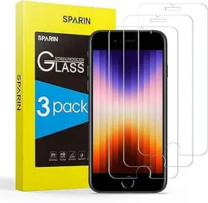 Accessoires téléphone SPARIN 2 Pièces Verre Trempé Pour iPhone SE 2022/2020 iPhone 8/7/6S Vitre Protection Écran SPARIN