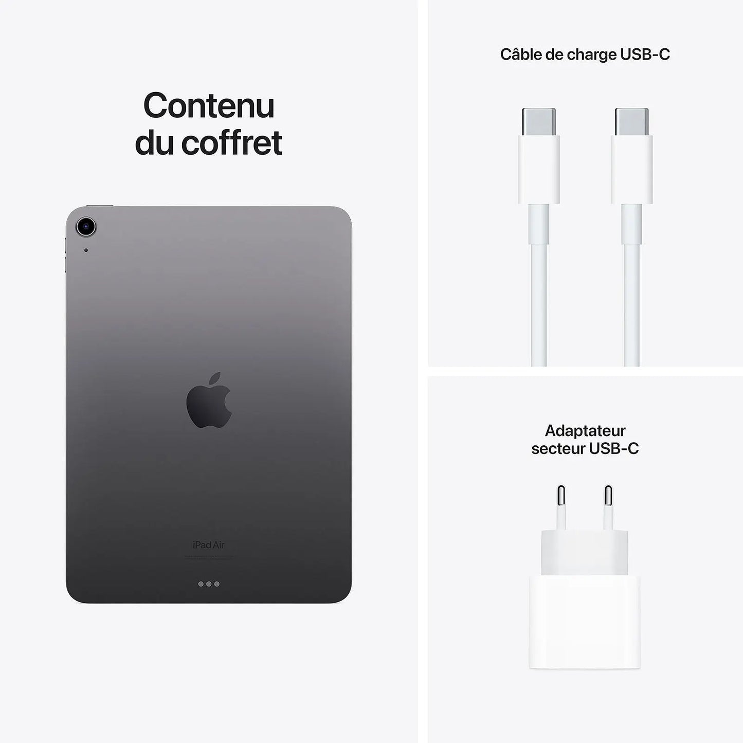 Tablette Apple Ipad Air 10.9 Gris Sidéral 256Go Wifi 0194252796771 MM9L3NF APPLE