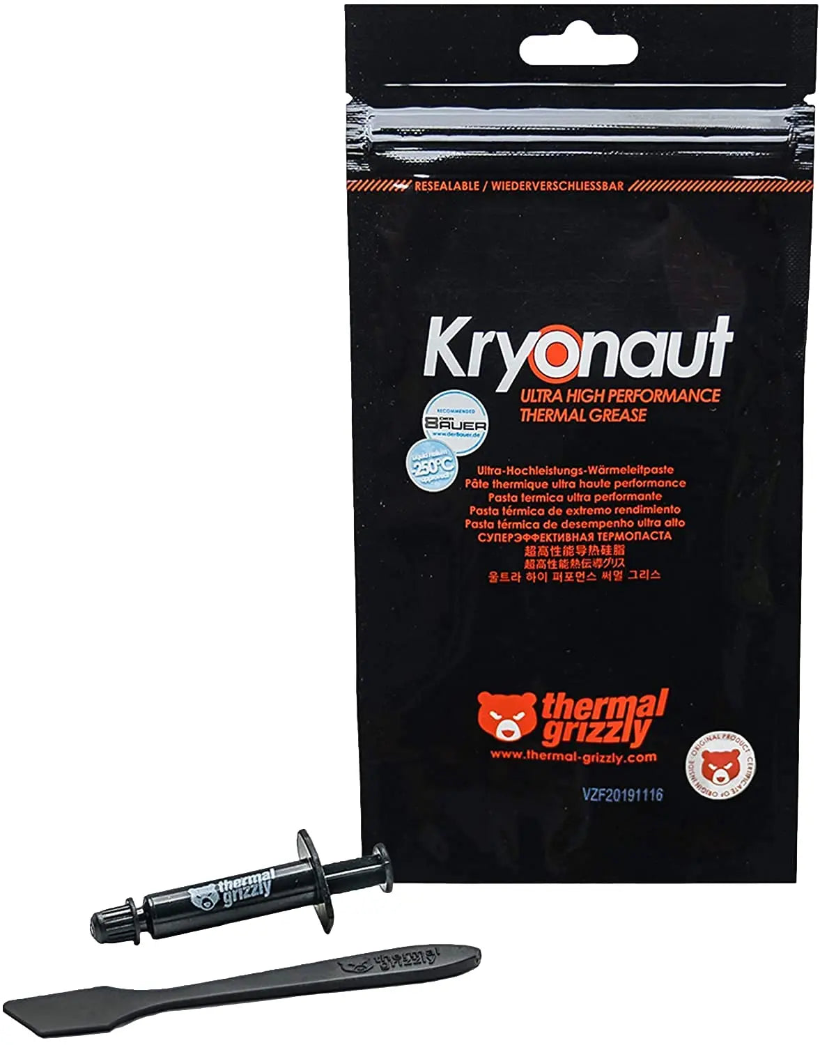 pate thermique Thermal Grizzly - Kryonaut la pâte thermique - Pour refroidir tous les processeurs, les cartes graphiques et les dissipateurs thermiques des ordinateurs et des consoles JLJ