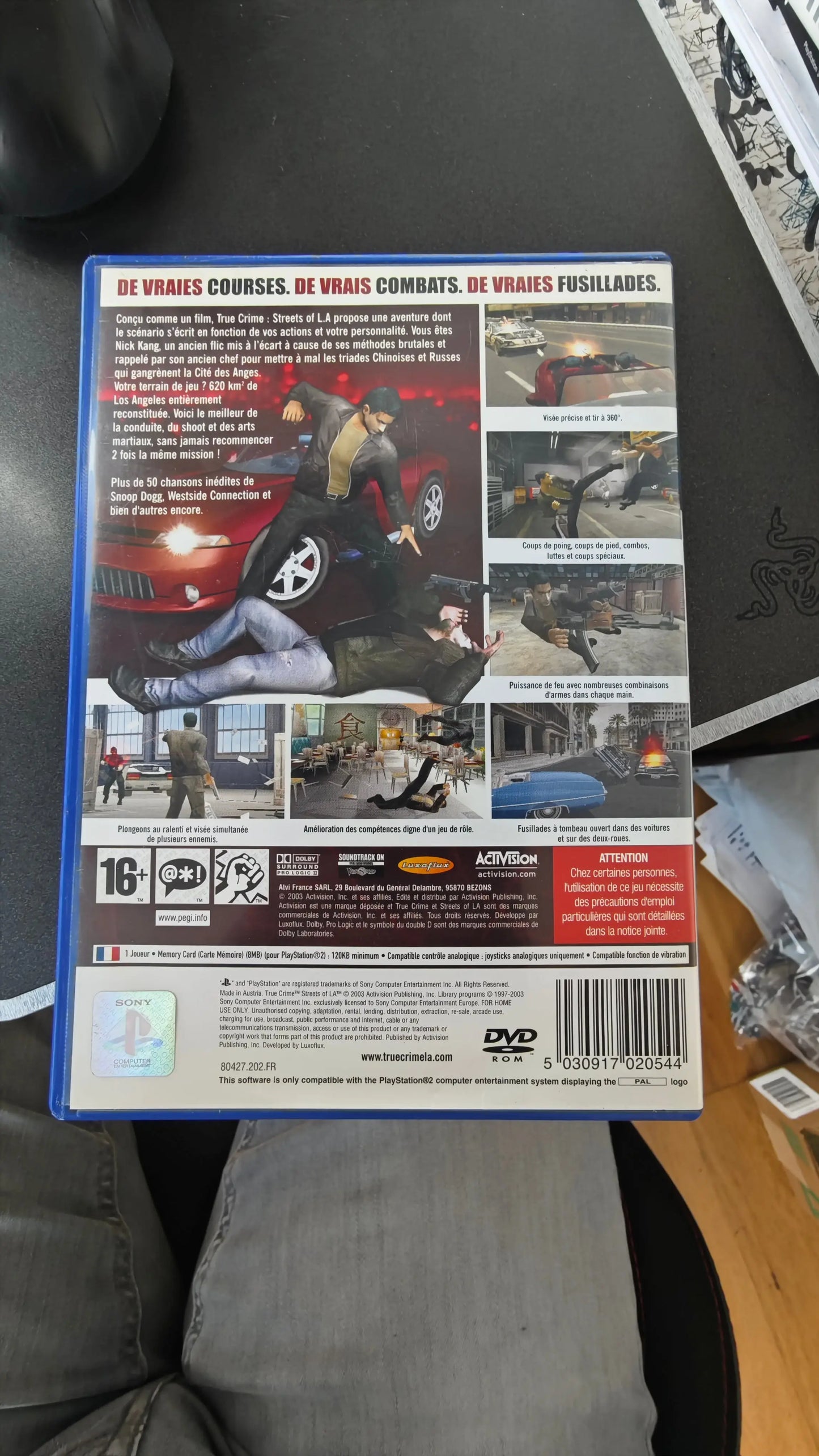 Jeux vidéo True Crime: Streets of LA - PlayStation 2 (PS2) - TRES Bon État - Complet - Occasion Activision
