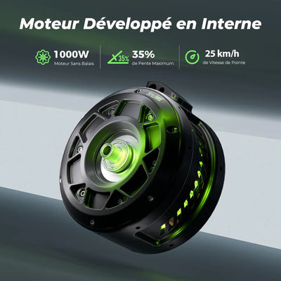 Trottinette Électrique isinwheel S10MAX — Trottinette Électrique Adulte 1000W | 60 km | Pneus 10" Tout Terrain | APP | Pliable isinwheel