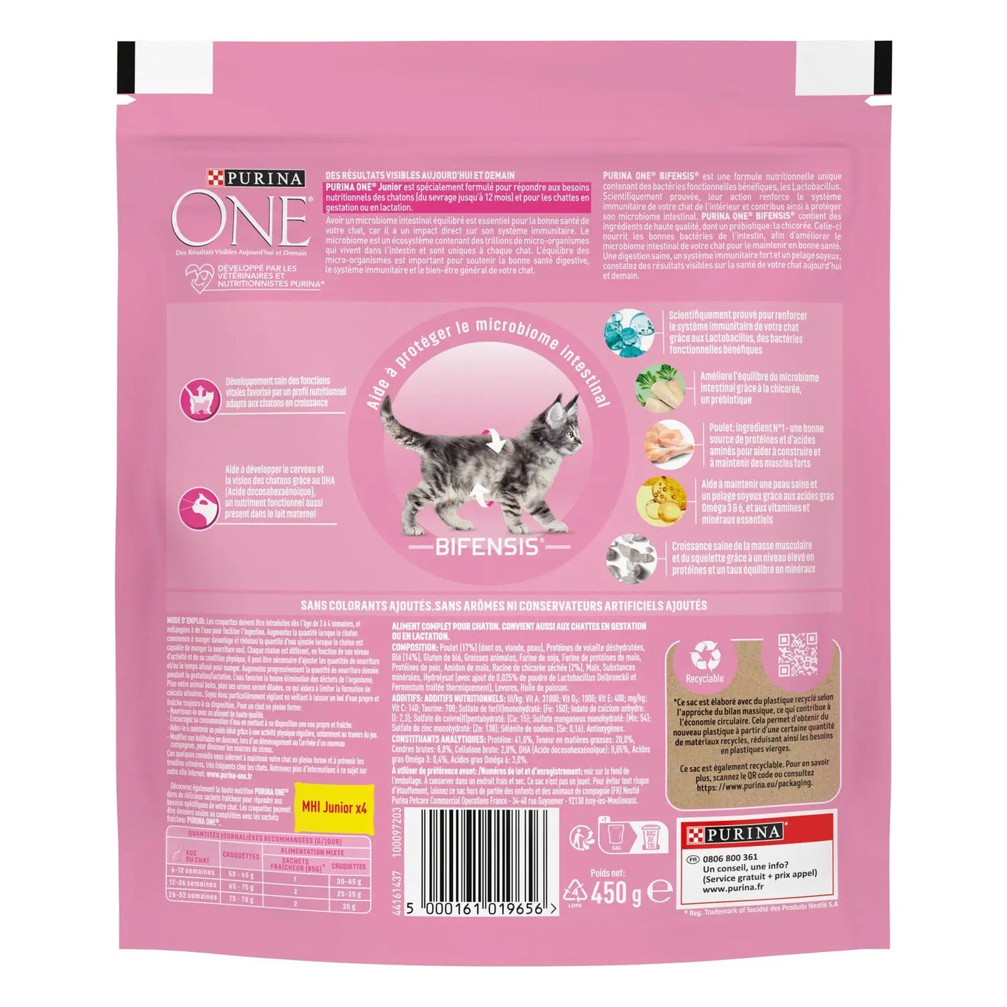 poulet & céréales PURINA ONE Croquettes pour chat One Junior, poulet & céréales PURINA ONE PURINA ONE