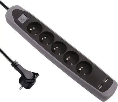 Electraline Gummy 35619 Bloc Multiprise 5 prises et 2 Usb Avec interrupteur Cdiscount