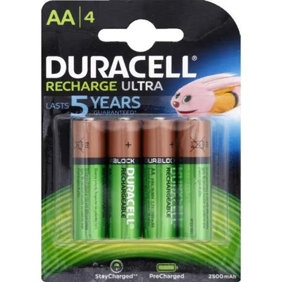 Lot de 4 piles Duracell Pile rechargeable Duracell AA/LR6 ULTRA POWER 5000394057043 DURACELL