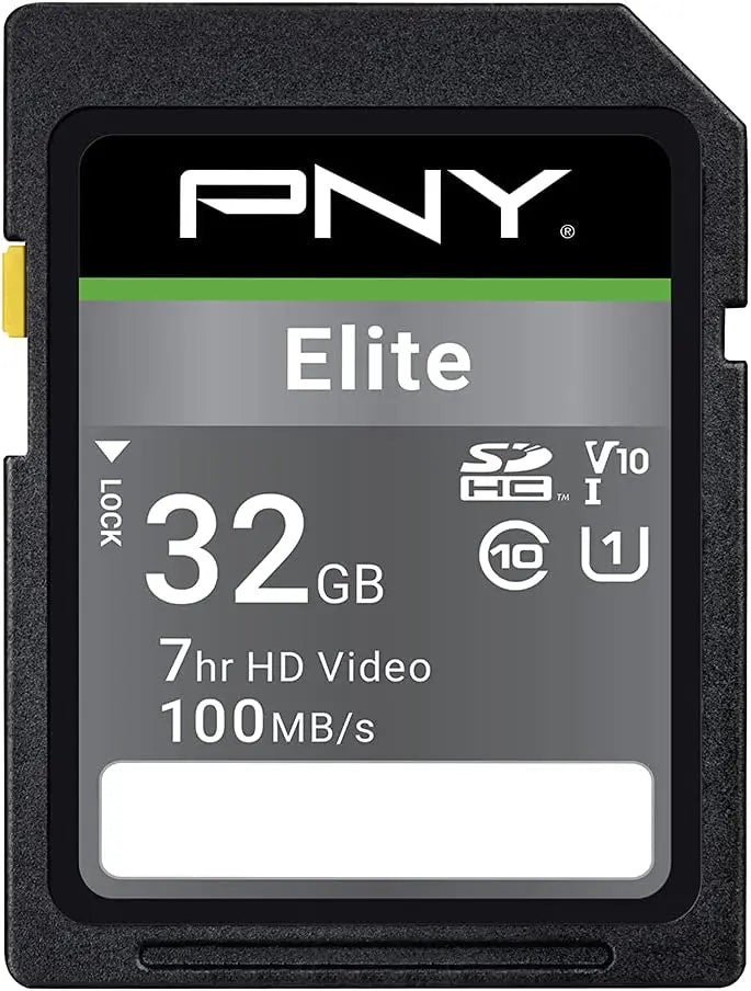 PNY Elite SDHC card 32GB Class 10 UHS-I U1 100MB/s SELECLINE