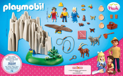 Playmobil Heidi, Peter et Clara au lac de Cristal Heidi - 70254 playmobil