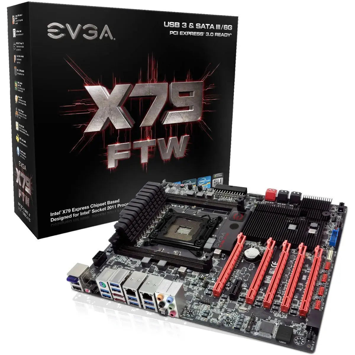 Carte-mère-EVGA-X79-FTW-LGA2011-Sandybridgee-ATX-SLI-4250223637774 TECIN-PRINCIPALE