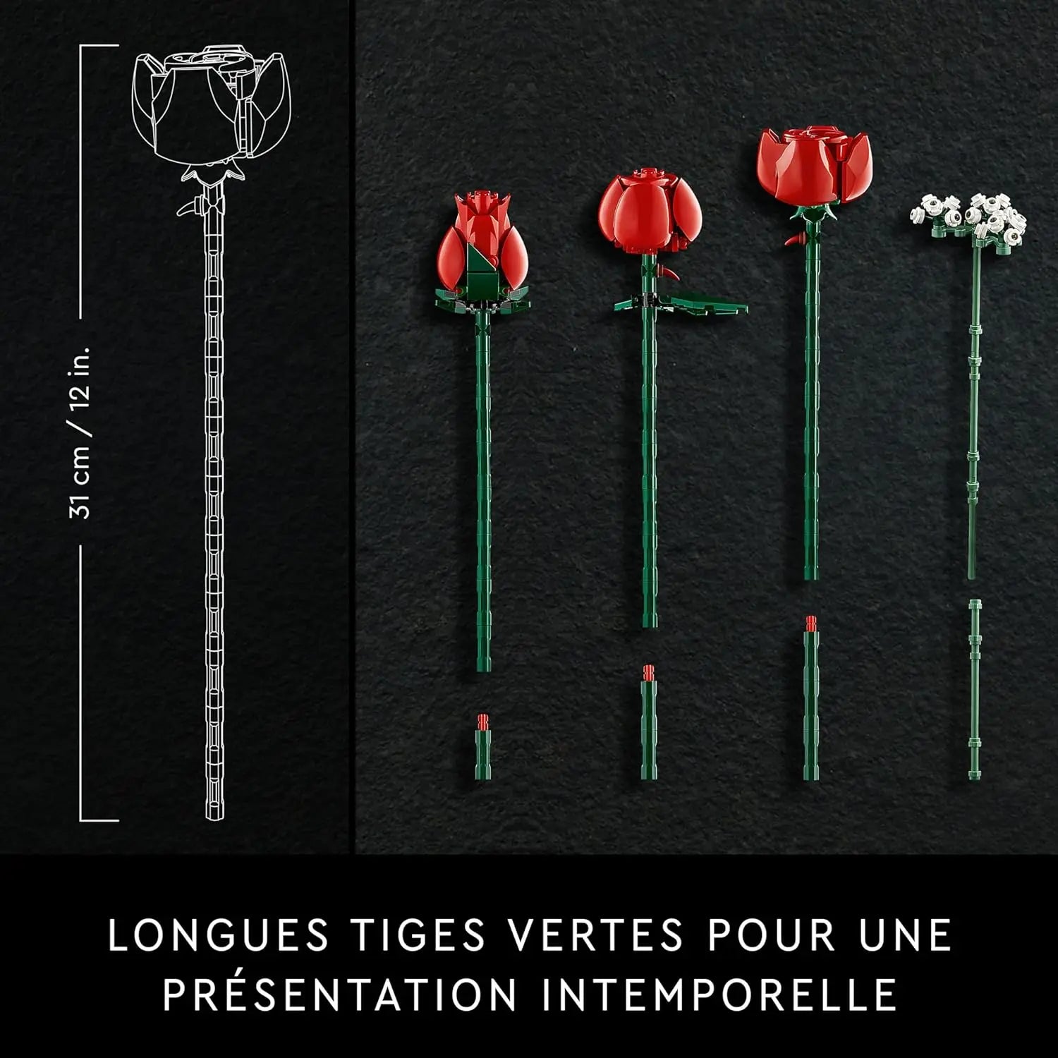 lego 10328 Lego Icons Bouquet de roses lego