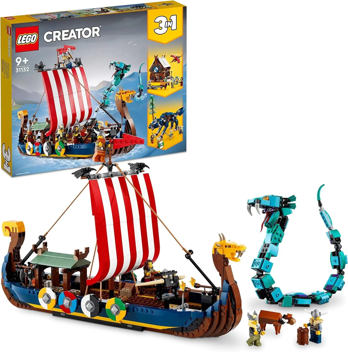 lego 31132 Le Bateau Viking et Le serpent de Midgard LEGO Creator LEGO
