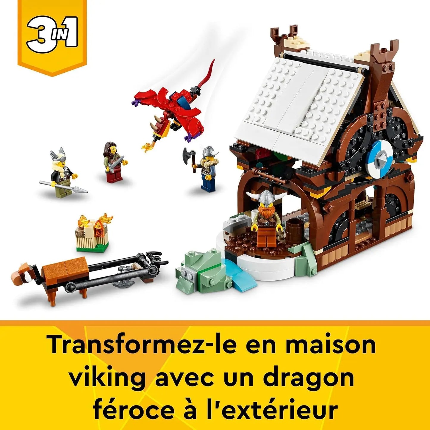 lego 31132 Le Bateau Viking et Le serpent de Midgard LEGO Creator LEGO
