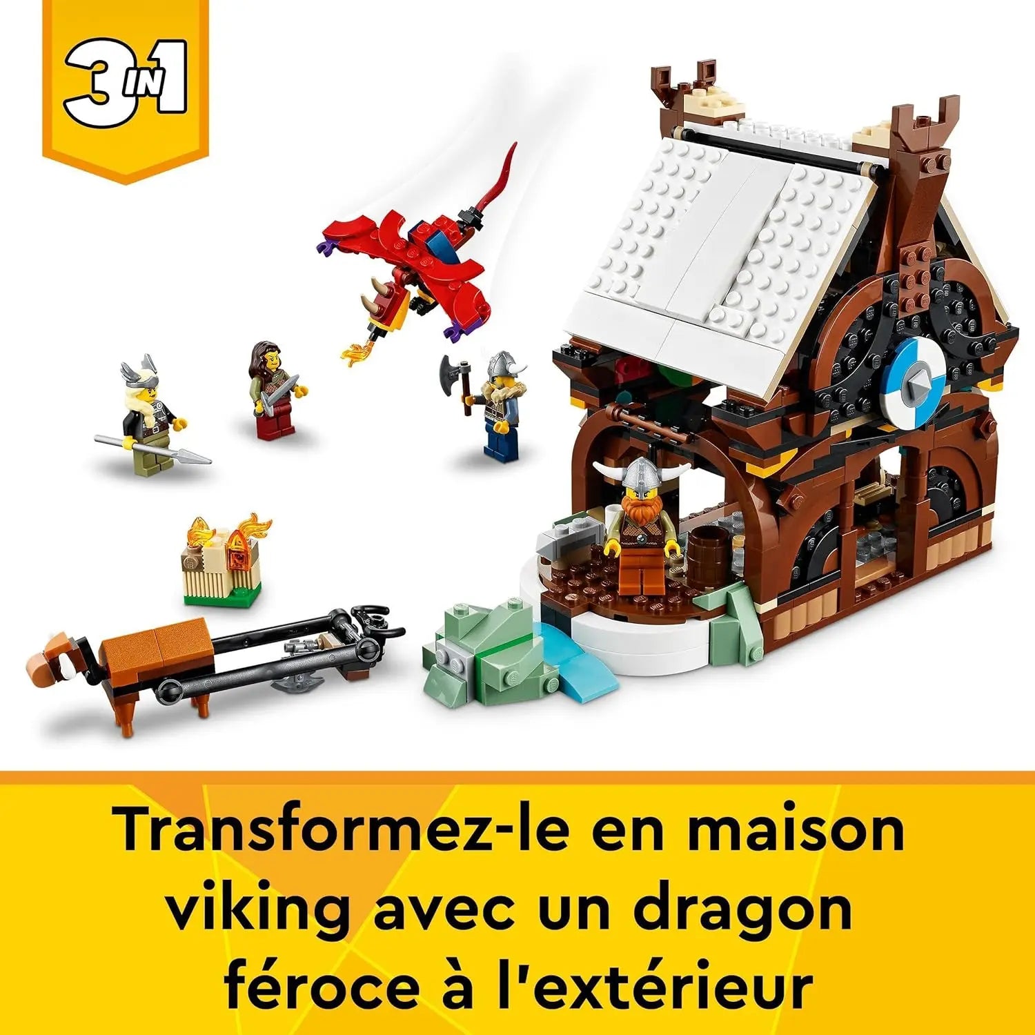 lego 31132 Le Bateau Viking et Le serpent de Midgard LEGO Creator LEGO