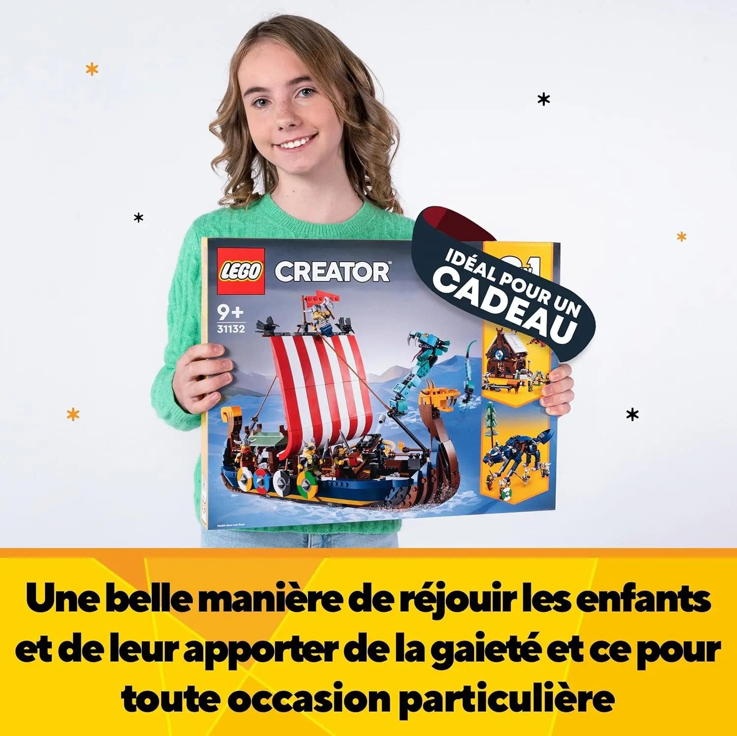 lego 31132 Le Bateau Viking et Le serpent de Midgard LEGO Creator LEGO