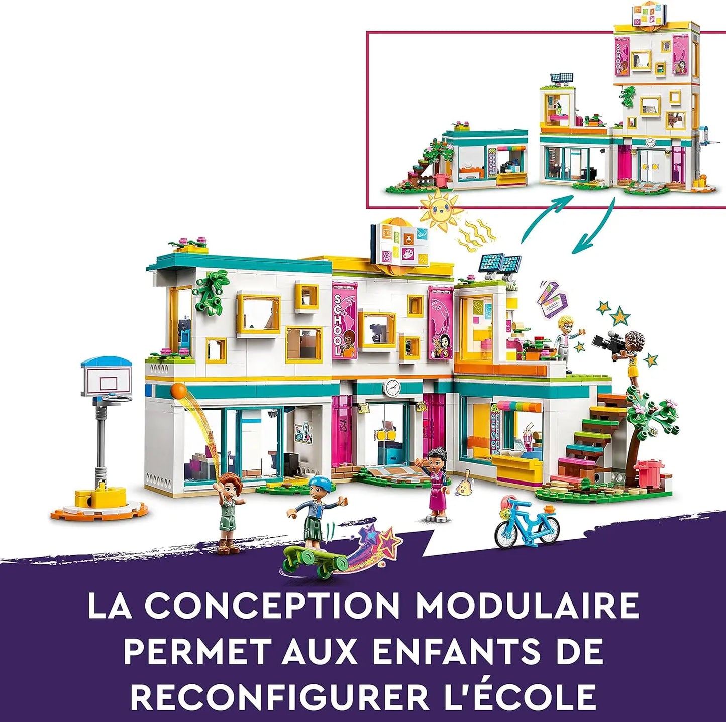 jouet 41731 Lego Friends L’école internationale de Heartlake City Ducatillon