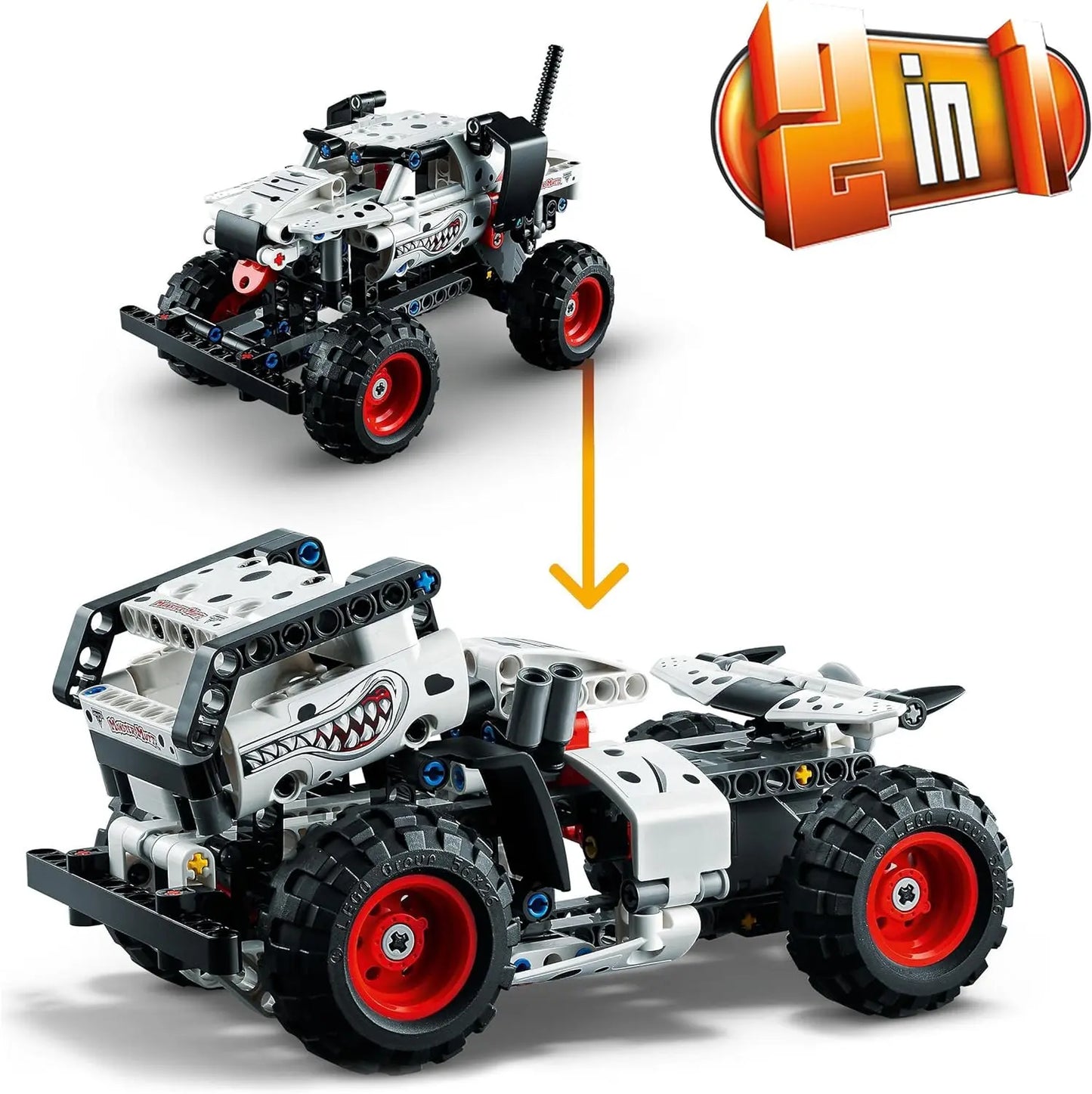 jouet pour enfant 42150 Lego Technic Monster Jam Monster Mutt Dalmatien Jeujura