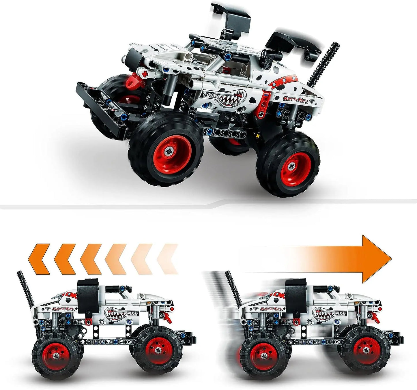 jouet pour enfant 42150 Lego Technic Monster Jam Monster Mutt Dalmatien Jeujura