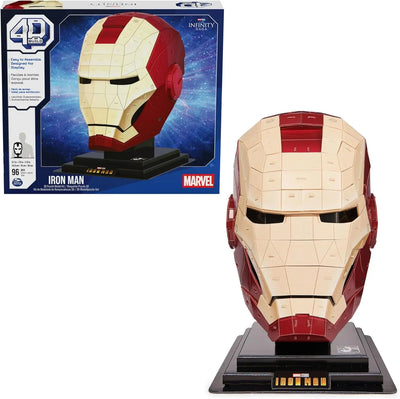 puzzle 4D BUILD - Puzzle 3D Marvel - Maquette Avengers 96 Pièces - Casque Iron Man Inspiré de la Saga - Puzzle Adulte - Jeu de Construction à Collectionner - Jouet adulte - Jeu Enfant 12 ans et + 4D Build