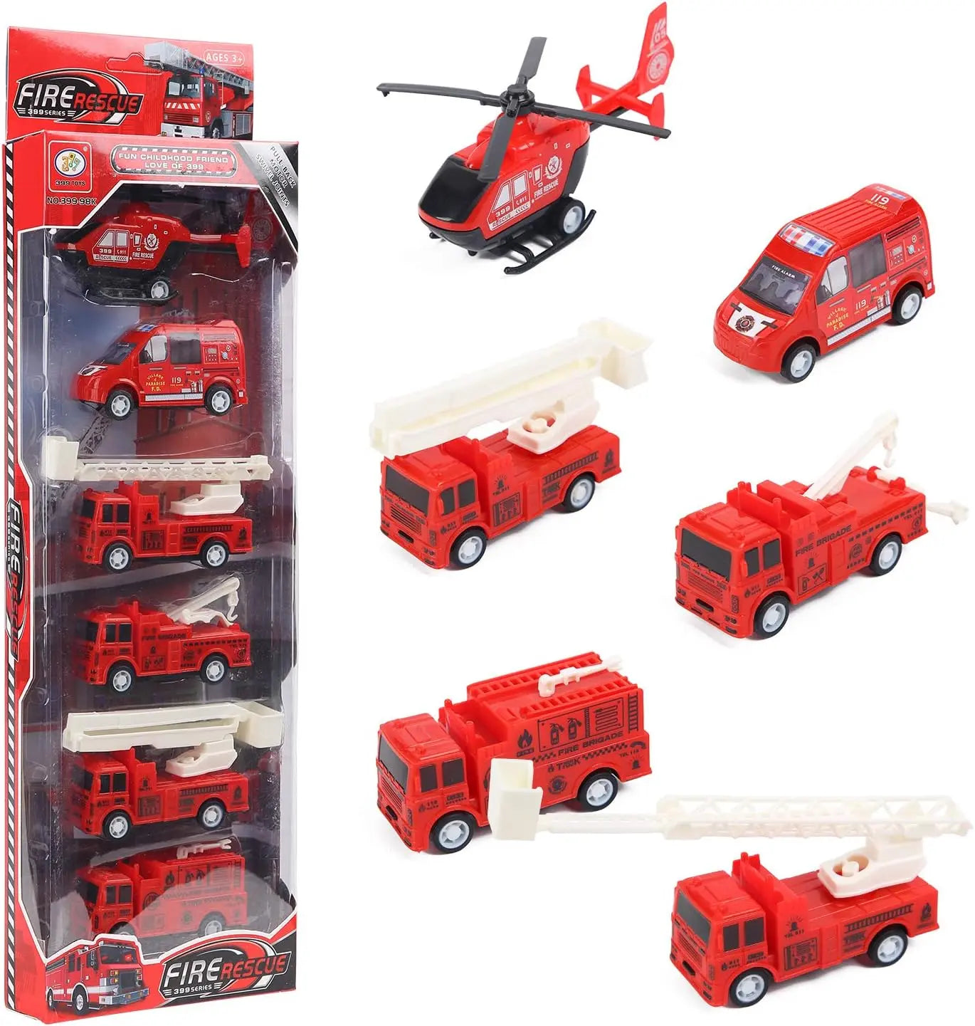 jouet pour enfant 6 pièces Mini Voiture Modèle Jouet Tirer Dos Voiture Jouets Véhicule D'Ingénierie Camion De Pompier Enfant Inertie Voiture Garçon Jouets Jouet Pour amazon