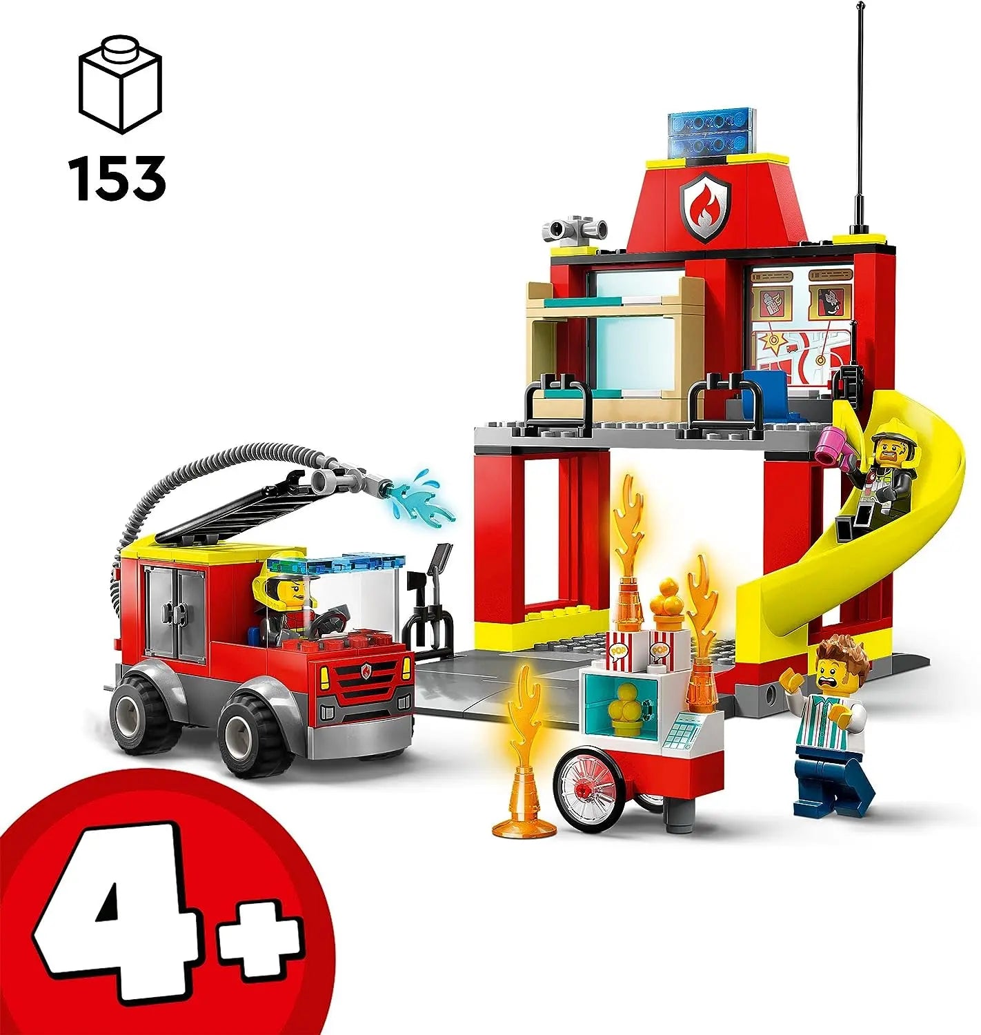 jouet 60375 Lego City La Caserne et le camion des pompiers lego