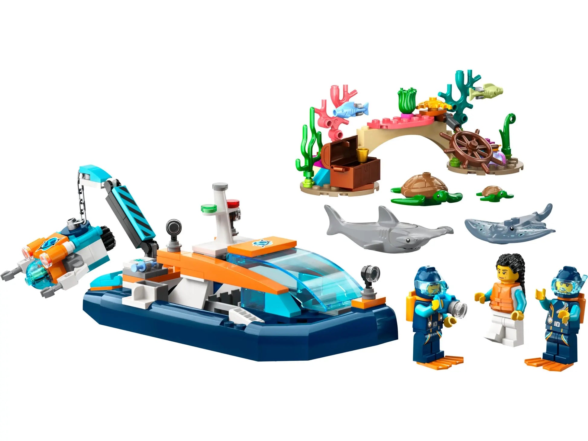 Jeux pour enfant 60377 Lego City Le Bateau d’exploration sous-marine lego